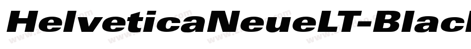 HelveticaNeueLT-BlackExtObl字体转换