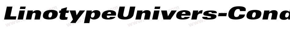 LinotypeUnivers-CondExtraBlack字体转换