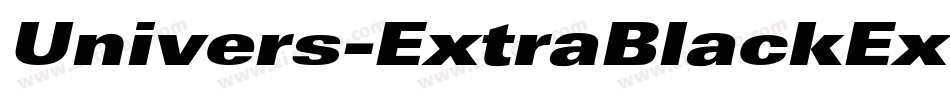 Univers-ExtraBlackExt字体转换