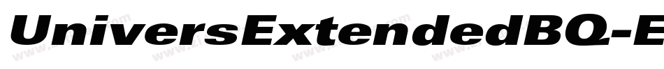 UniversExtendedBQ-ExtraBlack字体转换