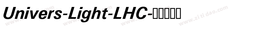Univers-Light-LHC字体转换