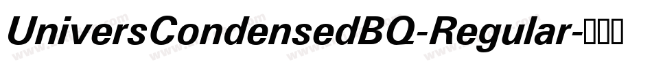 UniversCondensedBQ-Regular字体转换