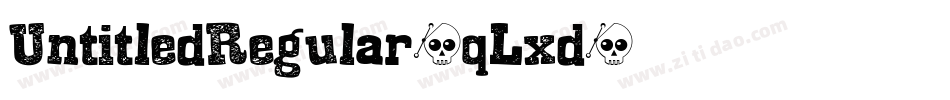 UntitledRegular-qLxd字体转换