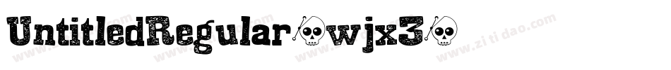 UntitledRegular-wjx3字体转换