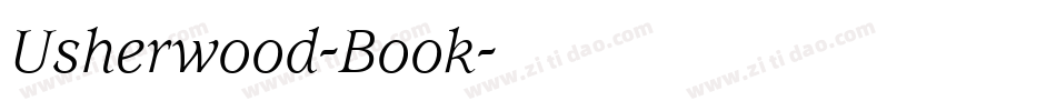 Usherwood-Book字体转换