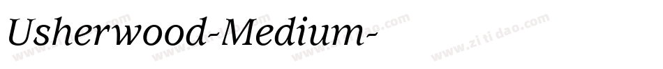 Usherwood-Medium字体转换