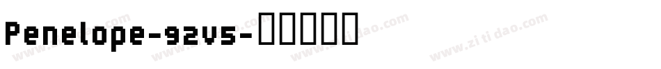 Penelope-92v5字体转换