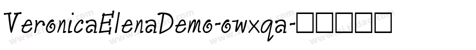 VeronicaElenaDemo-owxqa字体转换