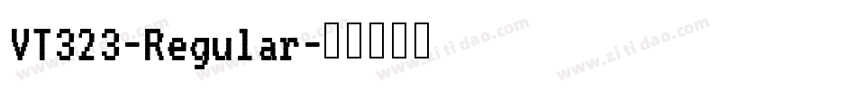 VT323-Regular字体转换