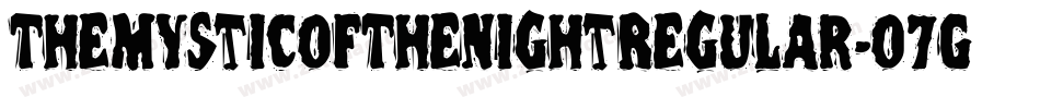 TheMysticOfTheNightRegular-O7GP字体转换