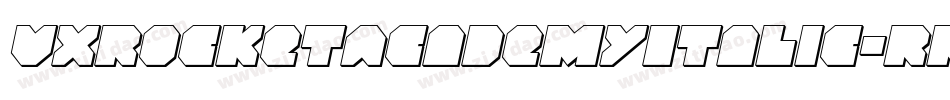 VxRocketAcademyItalic-Rm8l字体转换
