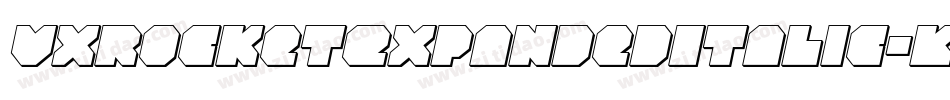 VxRocketExpandedItalic-KreD字体转换