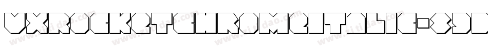 VxRocketChromeItalic-89BB字体转换