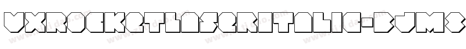 VxRocketLaserItalic-BJm8字体转换