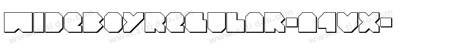 WideBoyRegular-a4Vx字体转换