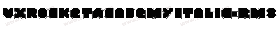 VxRocketAcademyItalic-Rm8l字体转换
