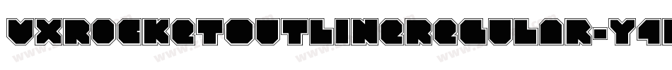 VxRocketOutlineRegular-Y4w4字体转换