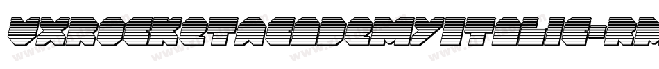VxRocketAcademyItalic-Rm8l字体转换