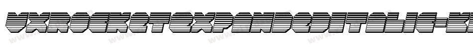 VxRocketExpandedItalic-KreD字体转换