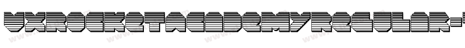 VxRocketAcademyRegular-1gy4字体转换