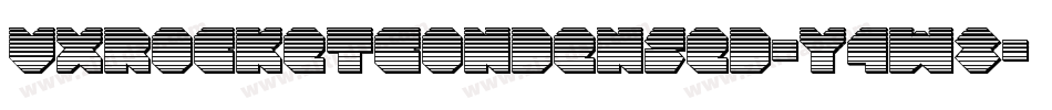 VxRocketCondensed-Y4w8字体转换