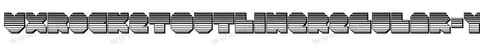 VxRocketOutlineRegular-Y4w4字体转换