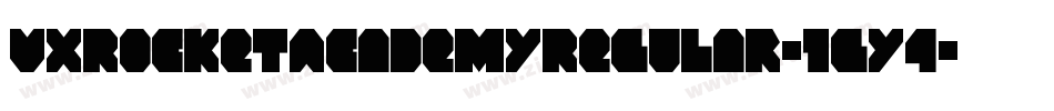 VxRocketAcademyRegular-1gy4字体转换