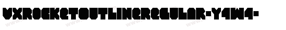 VxRocketOutlineRegular-Y4w4字体转换