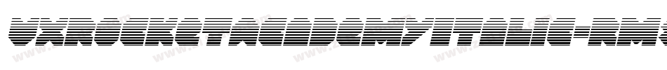 VxRocketAcademyItalic-Rm8l字体转换