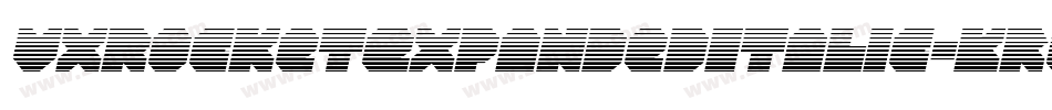 VxRocketExpandedItalic-KreD字体转换
