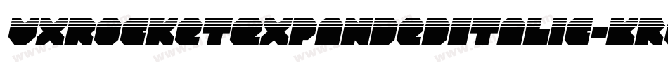 VxRocketExpandedItalic-KreD字体转换