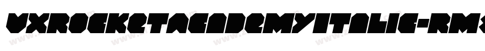 VxRocketAcademyItalic-Rm8l字体转换