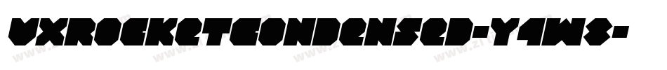 VxRocketCondensed-Y4w8字体转换
