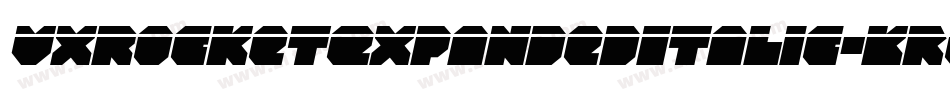VxRocketExpandedItalic-KreD字体转换