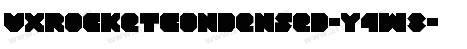 VxRocketCondensed-Y4w8字体转换