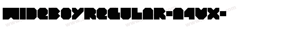 WideBoyRegular-a4Vx字体转换