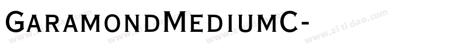 GaramondMediumC字体转换