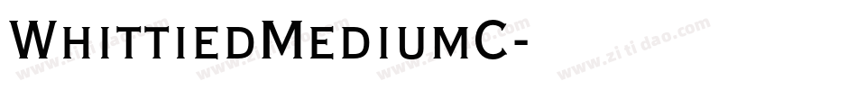 WhittiedMediumC字体转换