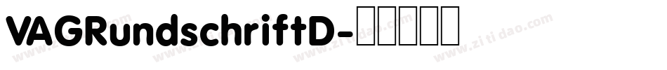 VAGRundschriftD字体转换