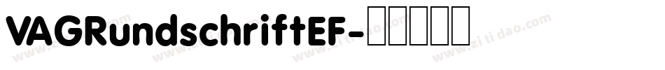VAGRundschriftEF字体转换