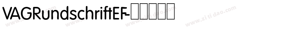 VAGRundschriftEF字体转换
