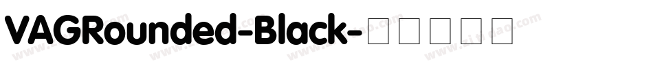 VAGRounded-Black字体转换