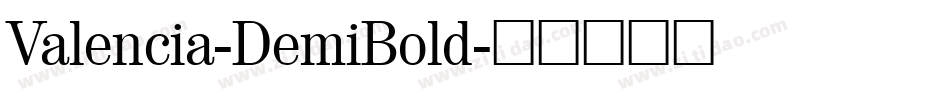 Valencia-DemiBold字体转换