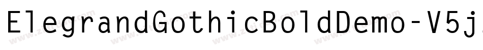 ElegrandGothicBoldDemo-V5jz字体转换