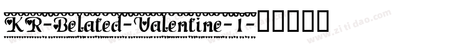 KR-Belated-Valentine-1字体转换