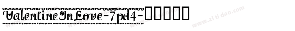 ValentineInLove-7pd4字体转换