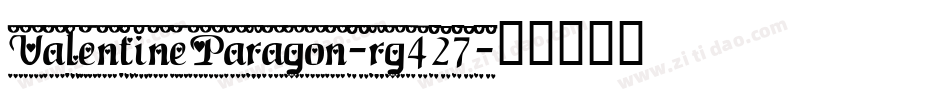 ValentineParagon-rg427字体转换