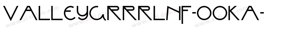 ValleyGrrrlNf-ooKa字体转换