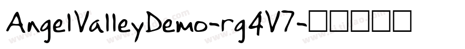 AngelValleyDemo-rg4V7字体转换