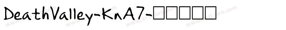 DeathValley-KnA7字体转换